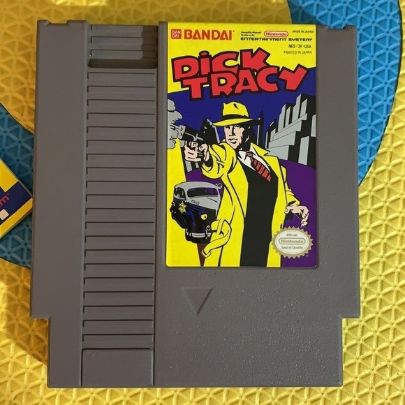 Vintage 1985 Nintendo dick Tracy game by Bandai NES 3Y USA with instructions - Picture 2 of 8